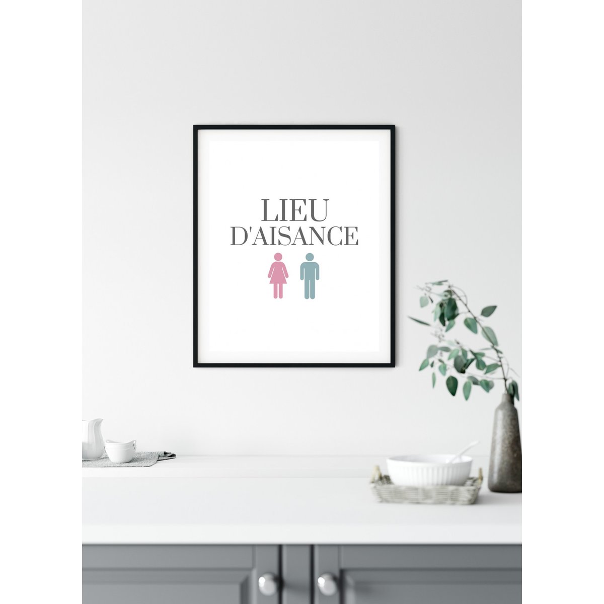 Affiche Lieu d'aisance blanc, L'AFFICHERIE