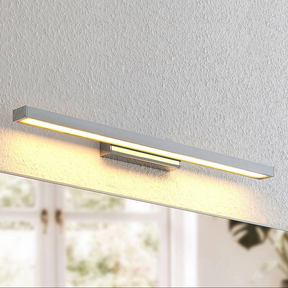 Applique en aluminium moderneLED, Alenia blanc, chrome, LINDBY