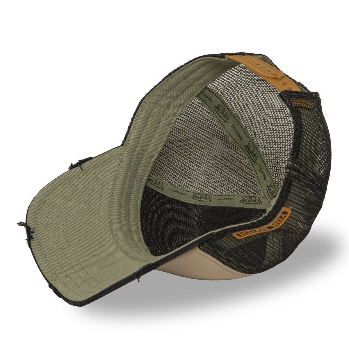 Casquette trucker Crew beige/bleu foncé/noir, VON DUTCH