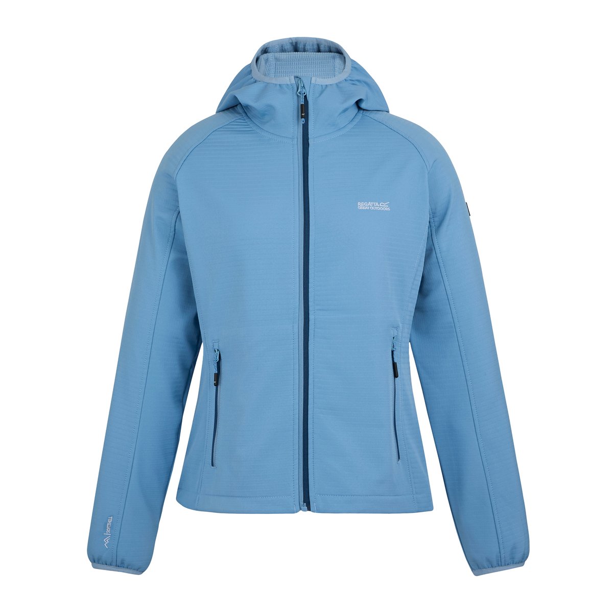 Veste softshell à capuche AREC bleu clair, REGATTA
