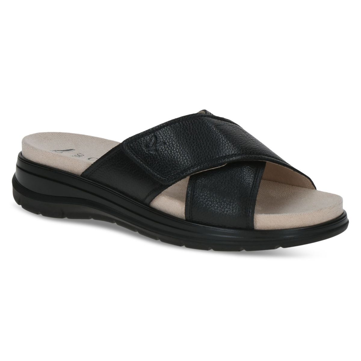 Mule en cuir noir nappa, CAPRICE