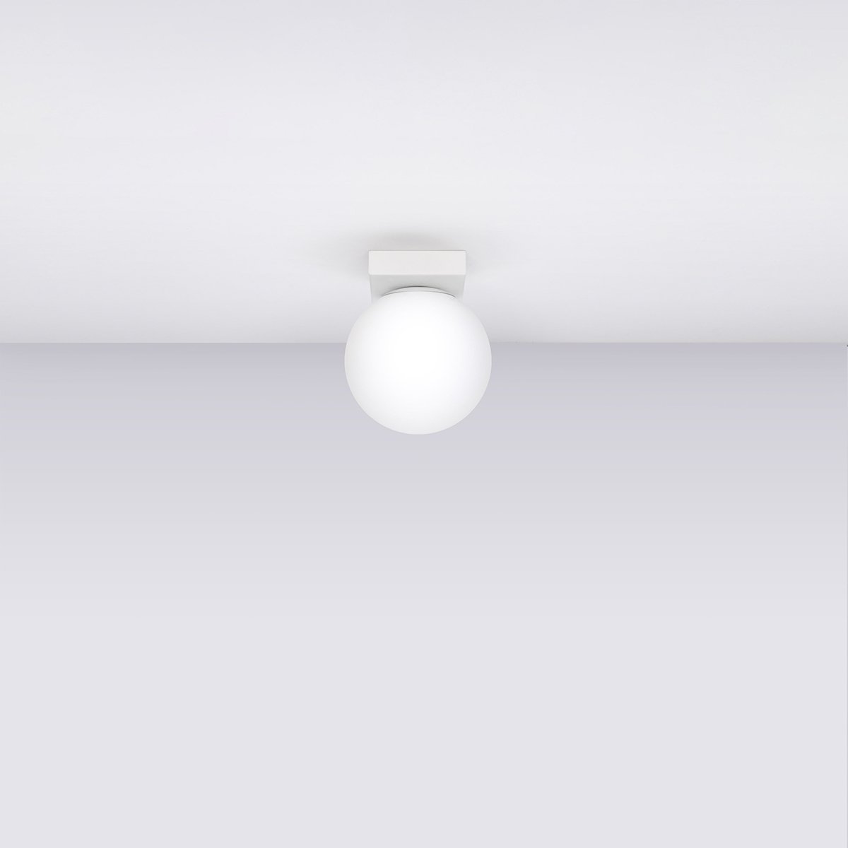 Plafonnier Acier Blanc G9 1 Yoli blanc, EDEN