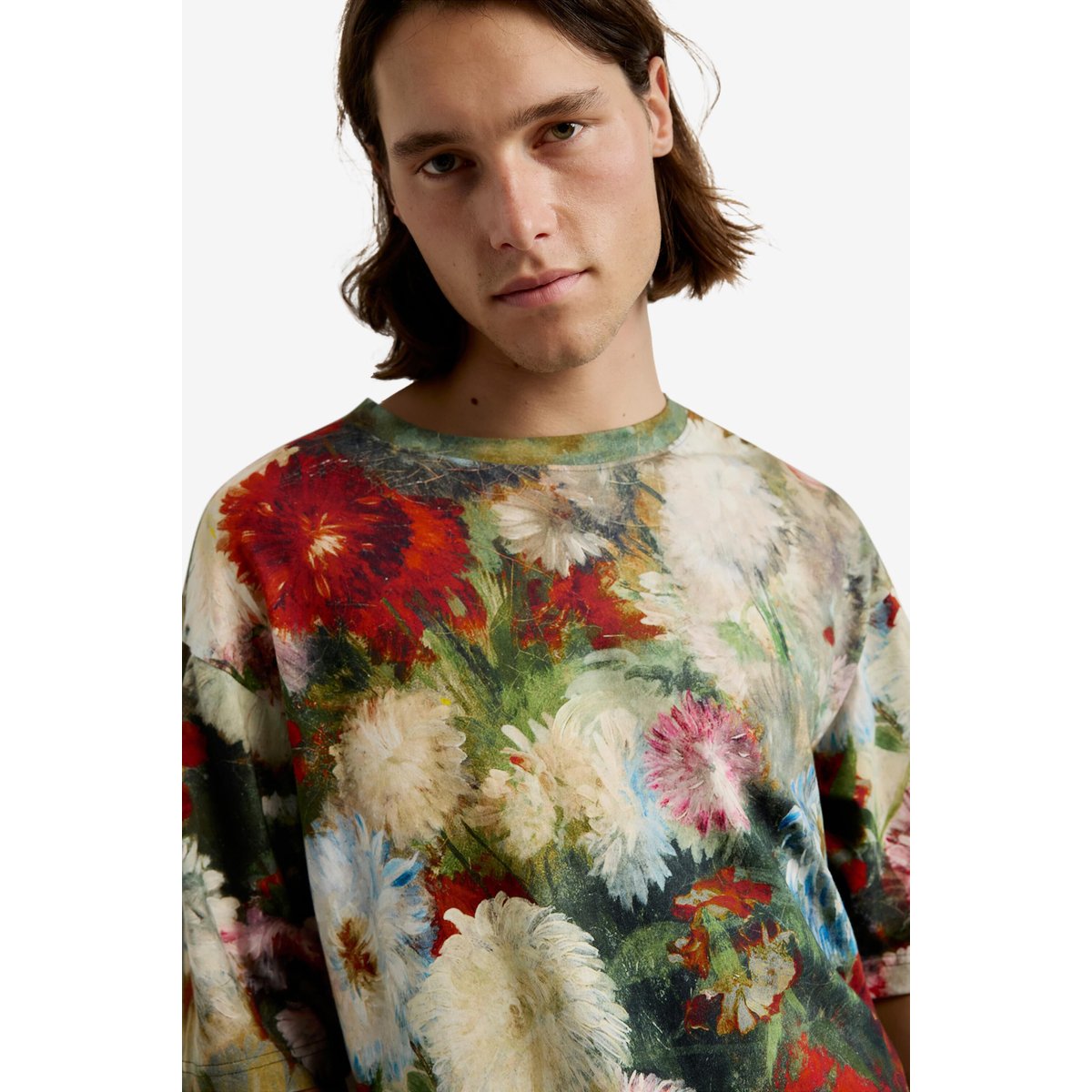 T-shirt à manches courtes jardin vert, DESIGUAL