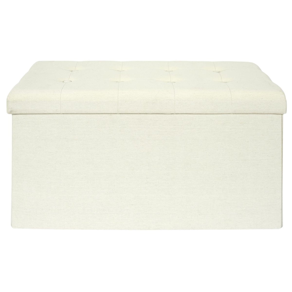 Coffre de rangement banc pliable Eleonor Beige beige, EDEN