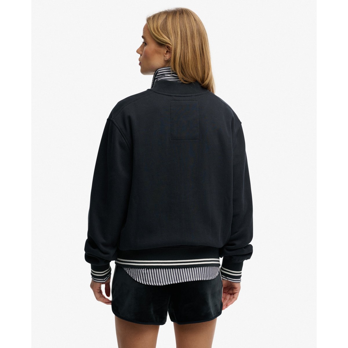 Bomber Jersey Country Club bleu marine éclipse, SUPERDRY