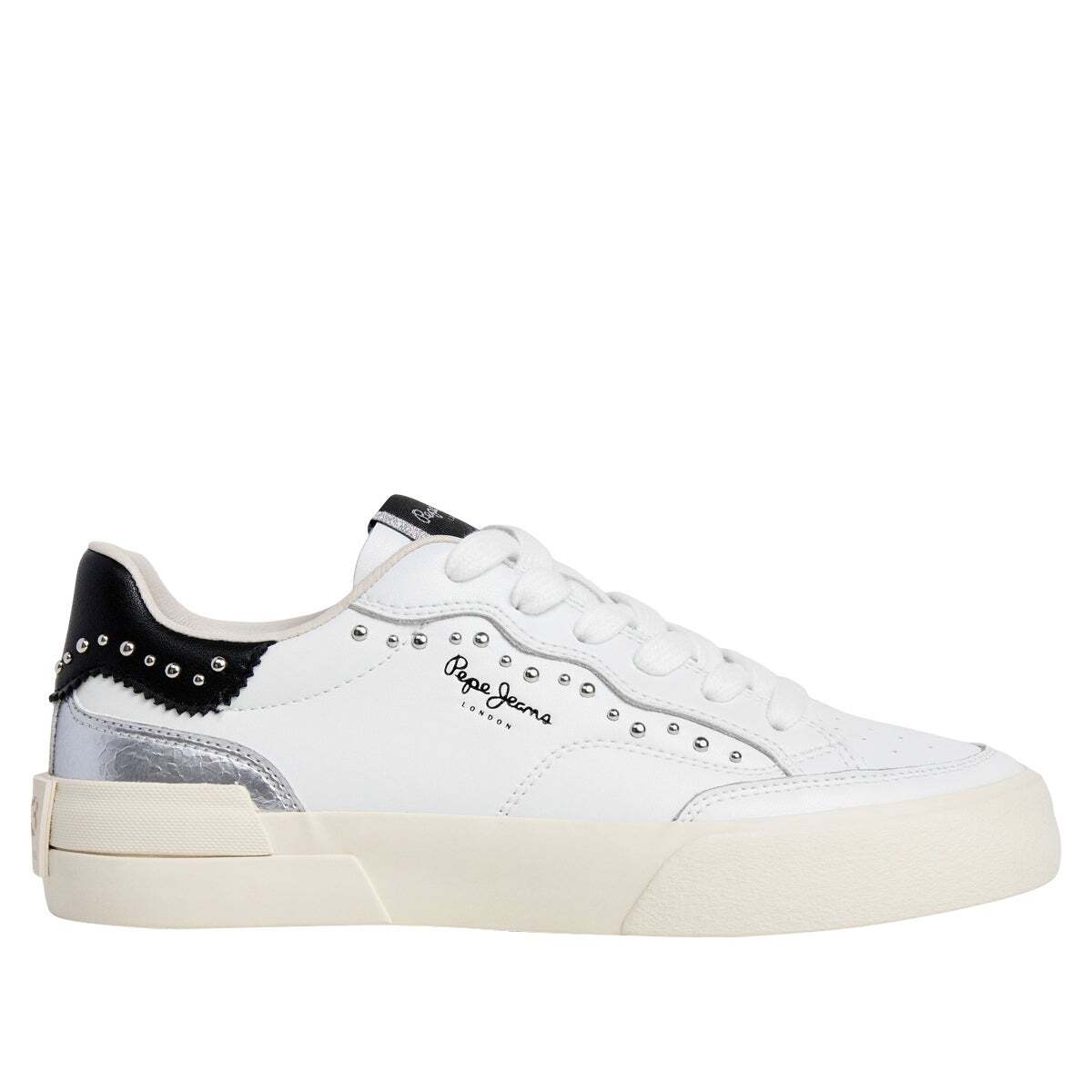 Baskets Combinées Avec Clous argent, PEPE JEANS