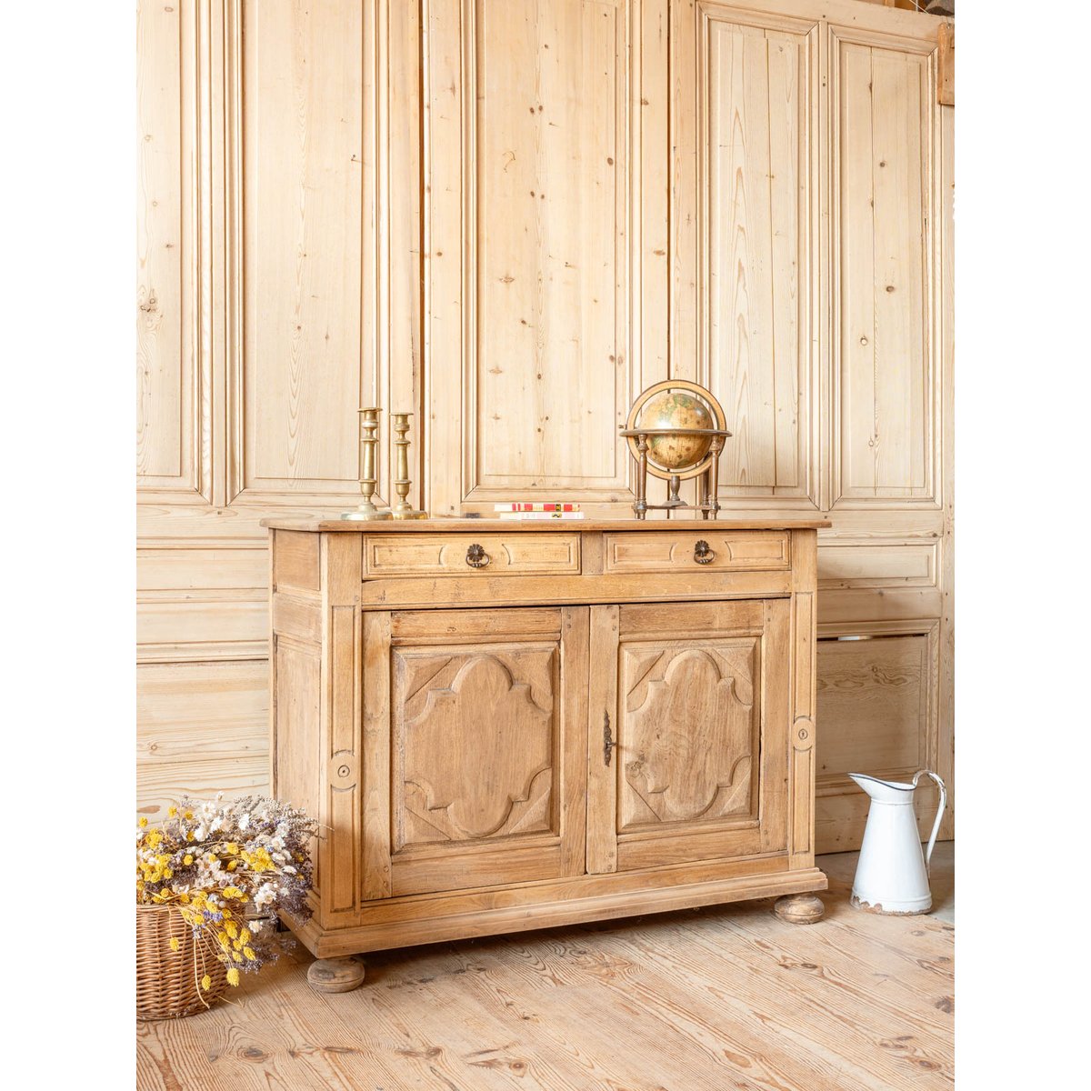 Buffet de campagne en bois Gilbert N°1739 - Bon état bois clair, DEBONGOUT