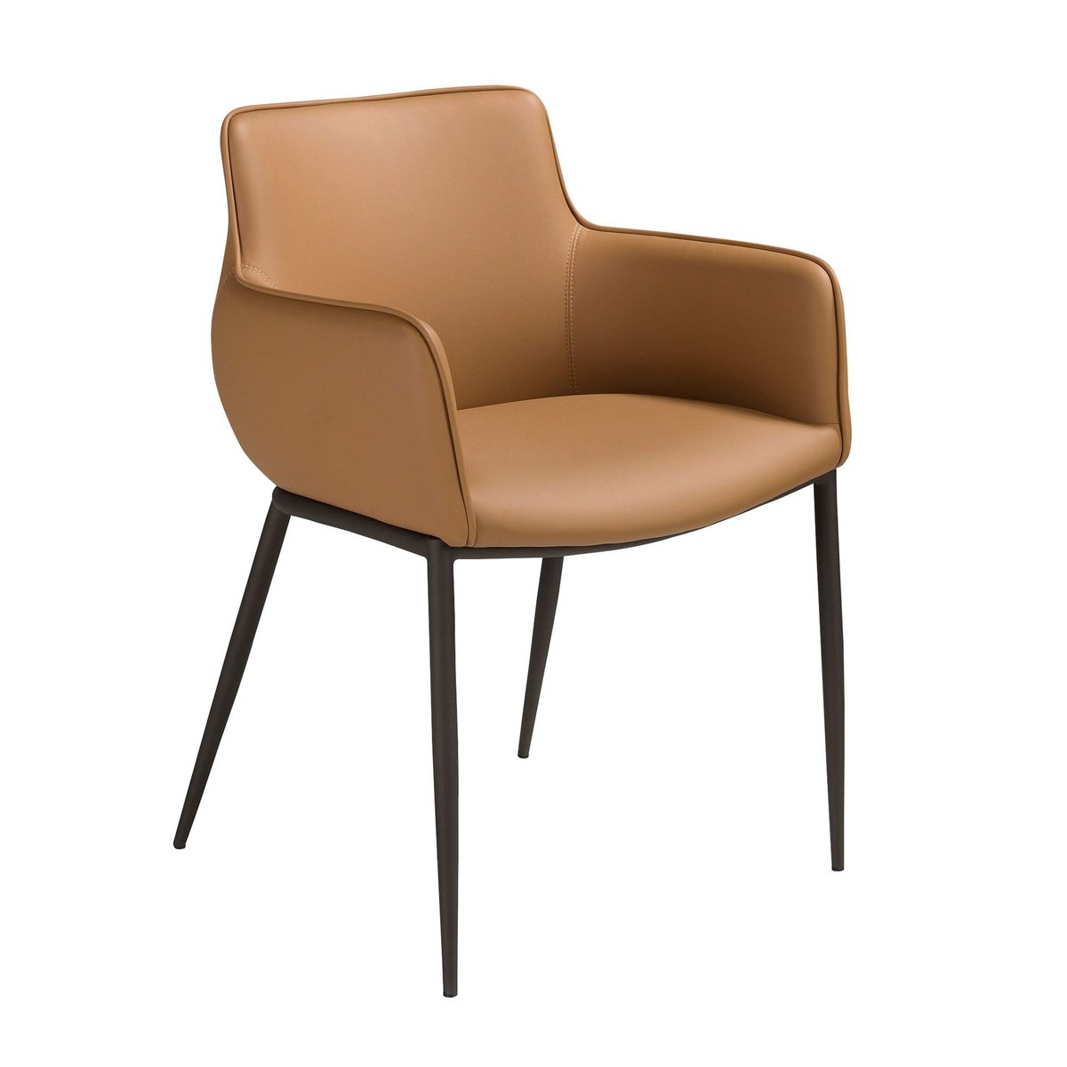 Chaise similicuir marron | noir, ANGEL CERDA