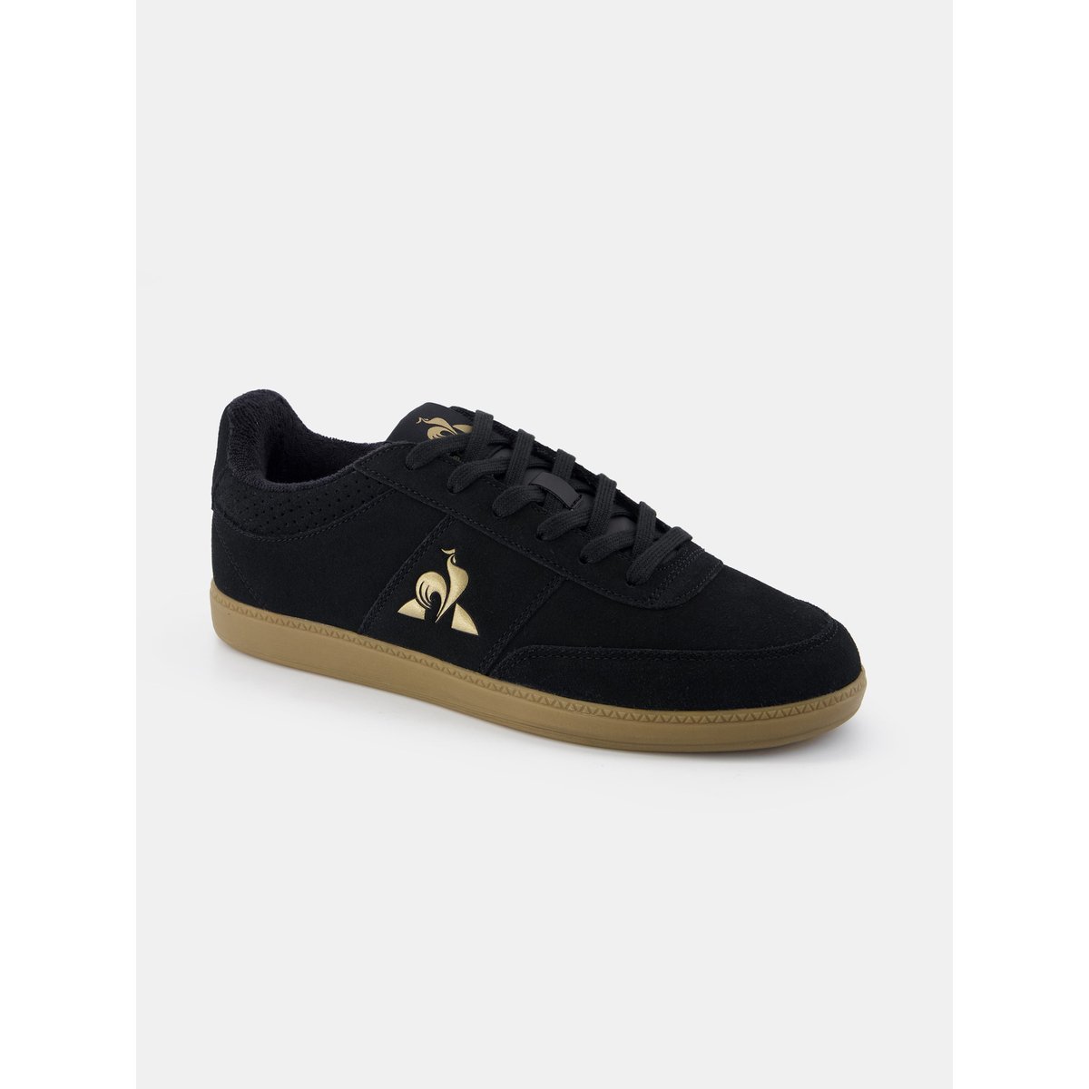 Sneakers de ville en suede LCS Derby black/gold, LE COQ SPORTIF