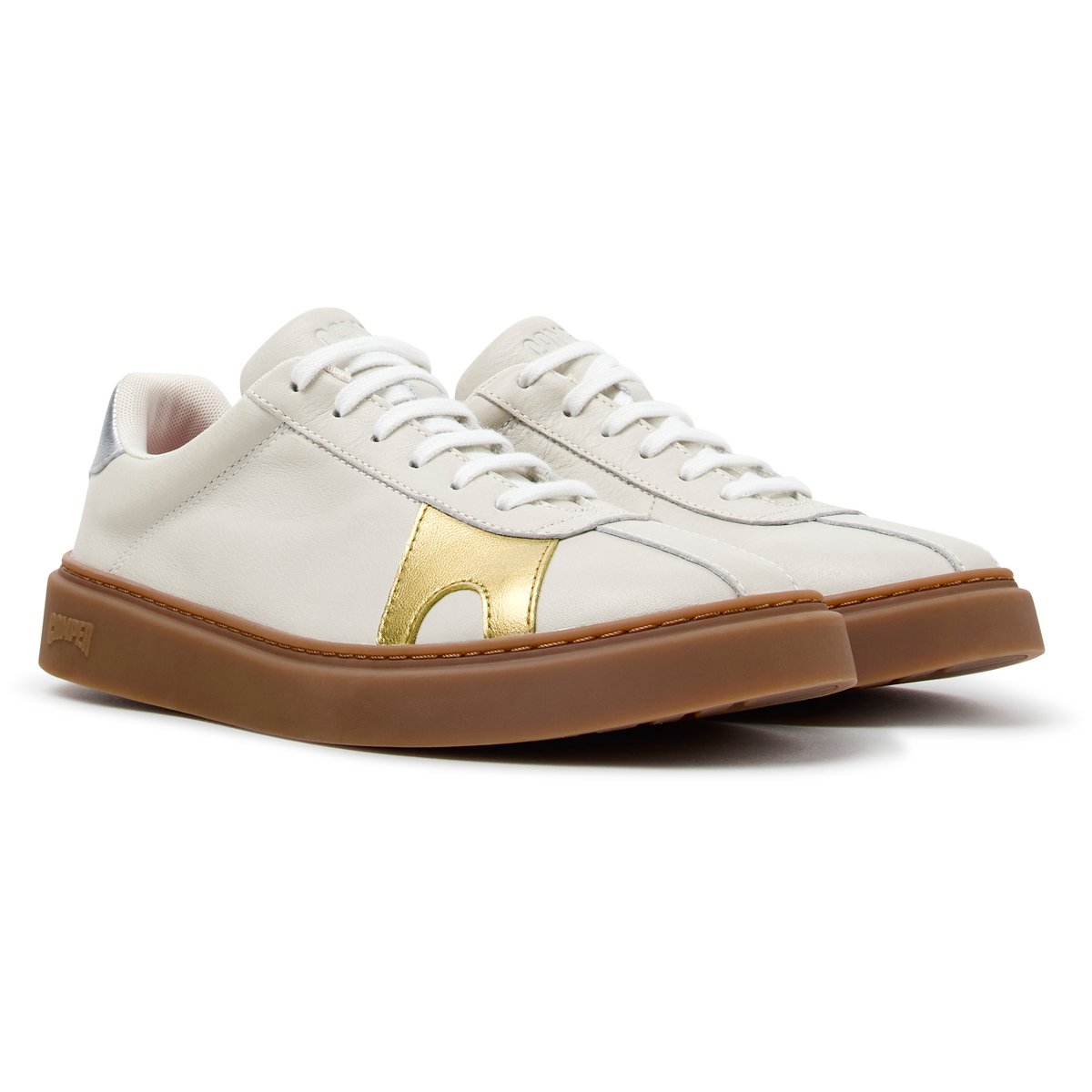Baskets Runner Twentyfive Twins Smooth Leather blanc naturel 004, CAMPER