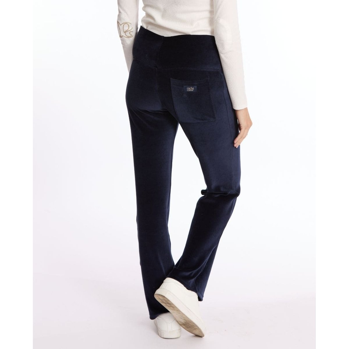 Pantalon de maternité Enzo marine, CACHE COEUR