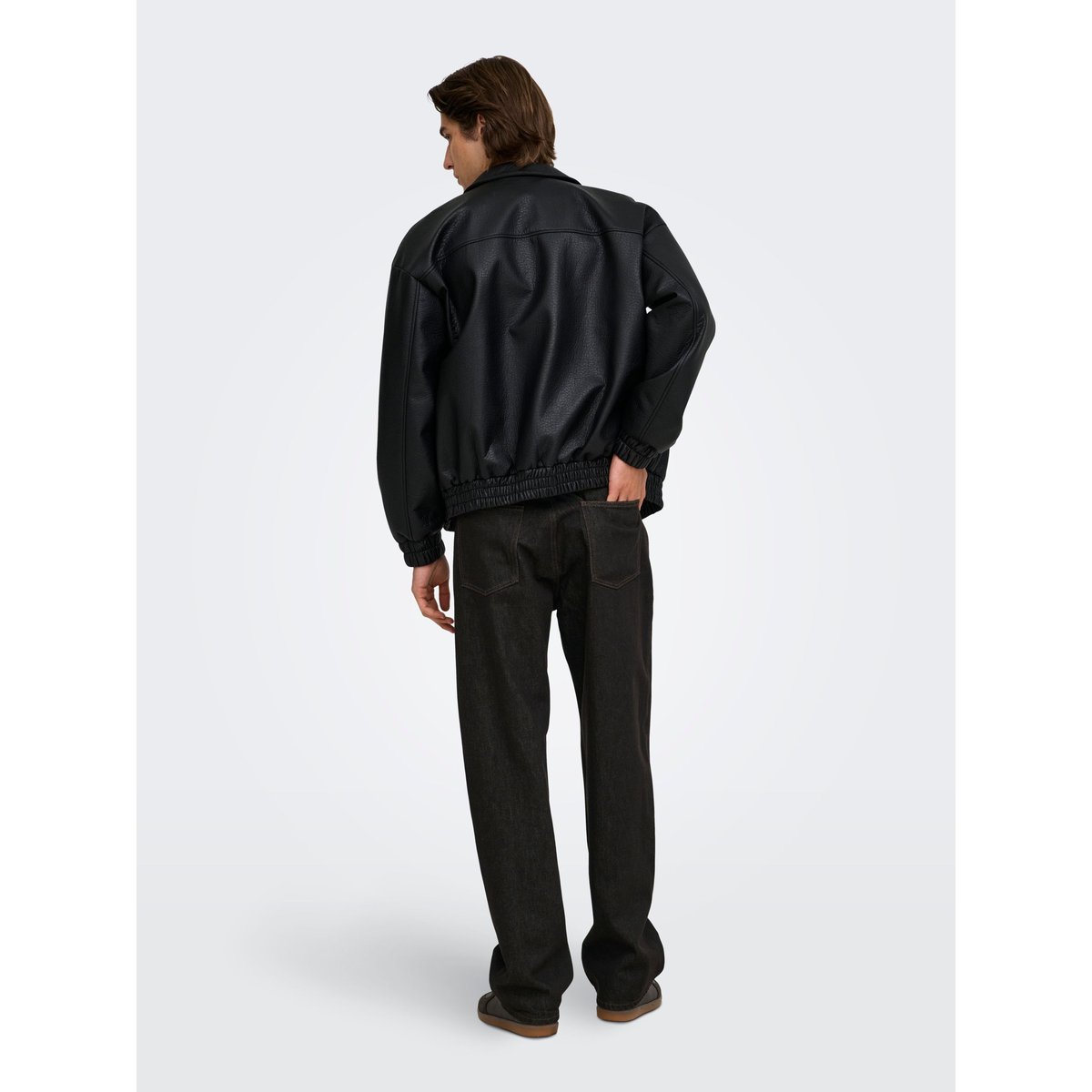 Jean À Coupe Ample marron - brown denim, ONLY & SONS