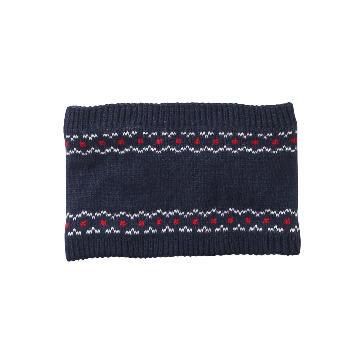 Ensemble bonnet, snood et moufles marine, VERTBAUDET