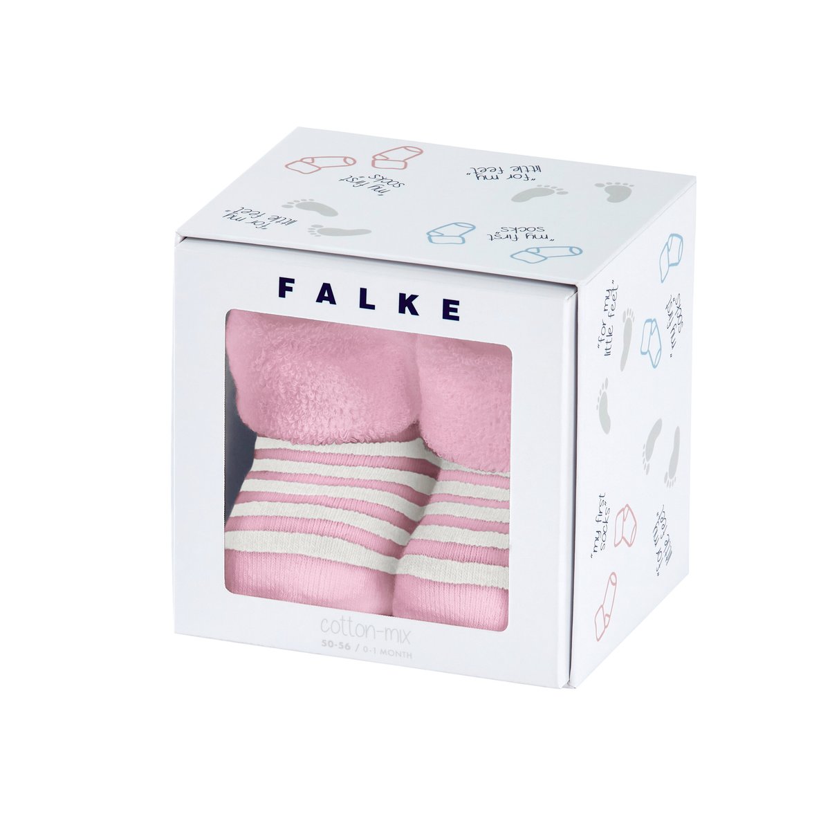 Chaussettes Erstlingsringel rose, FALKE