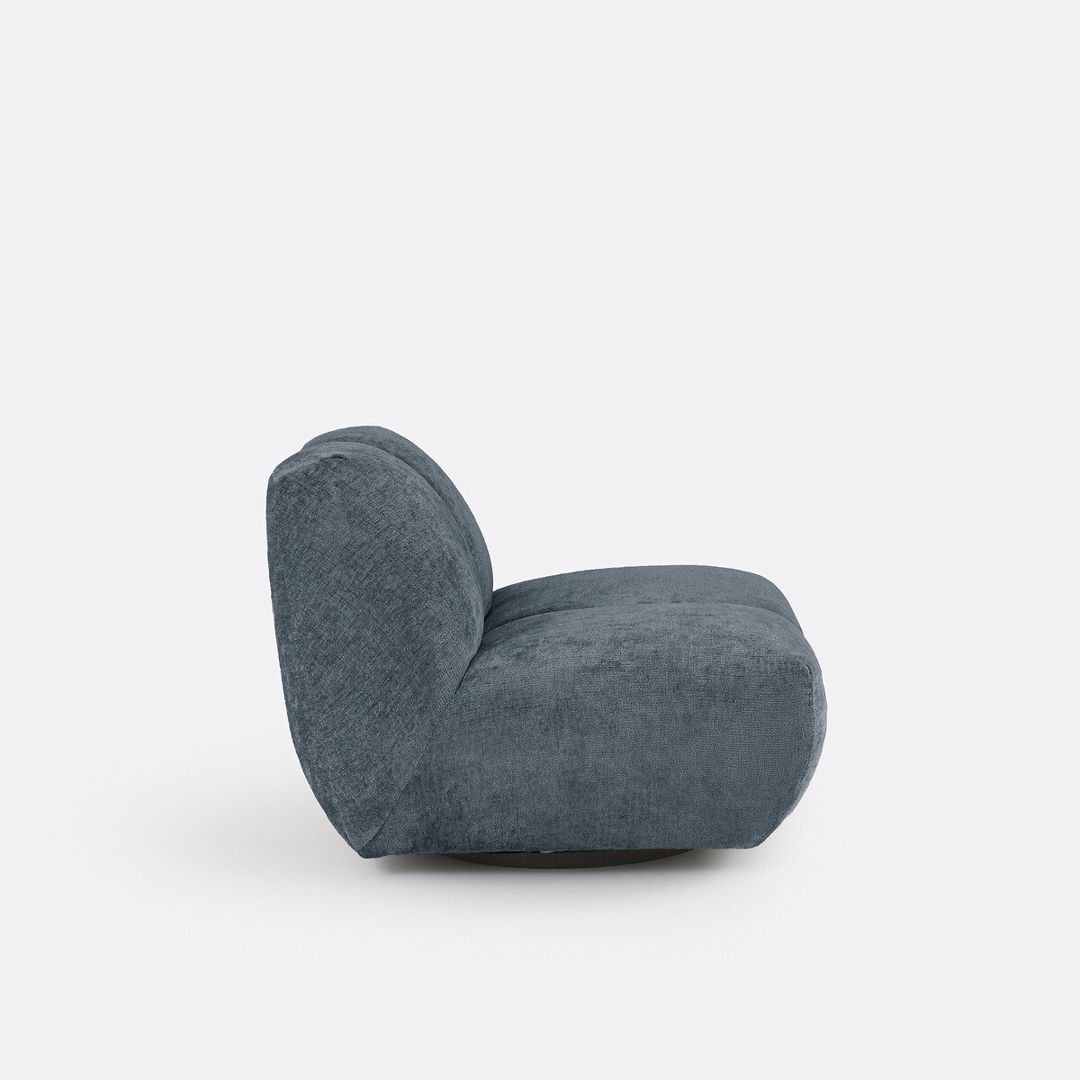 Fauteuil pivotant, velours épais, Nuria bleu, LA REDOUTE INTERIEURS