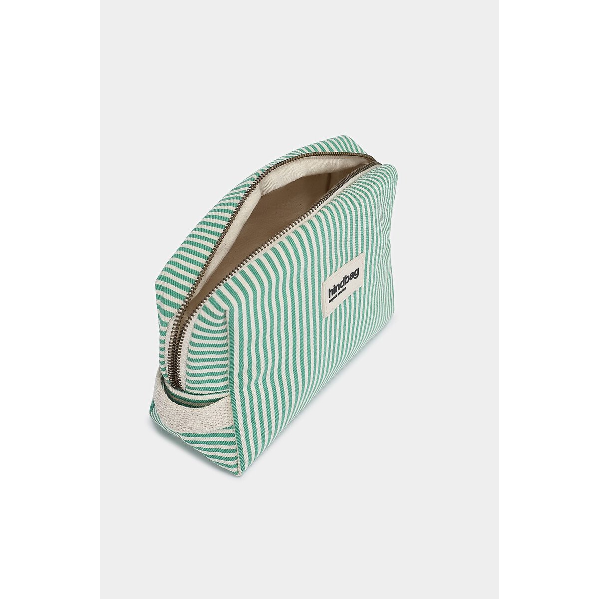 Neceser a rayas, LEONA rayas verde, HINDBAG