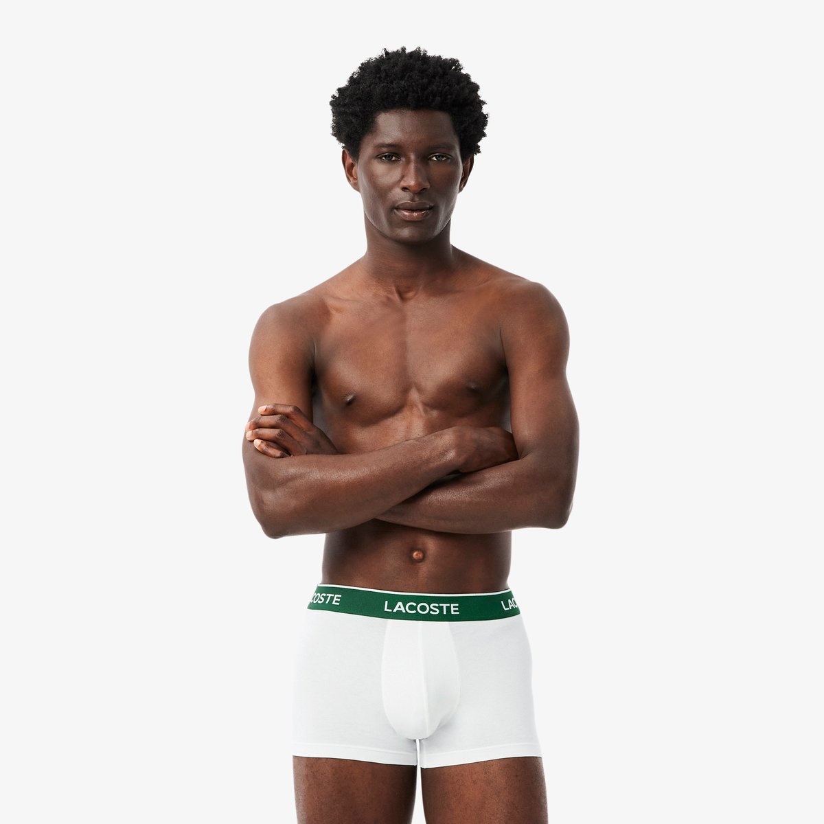 Lot de 3 boxers courts coton stretch noir-nua, LACOSTE