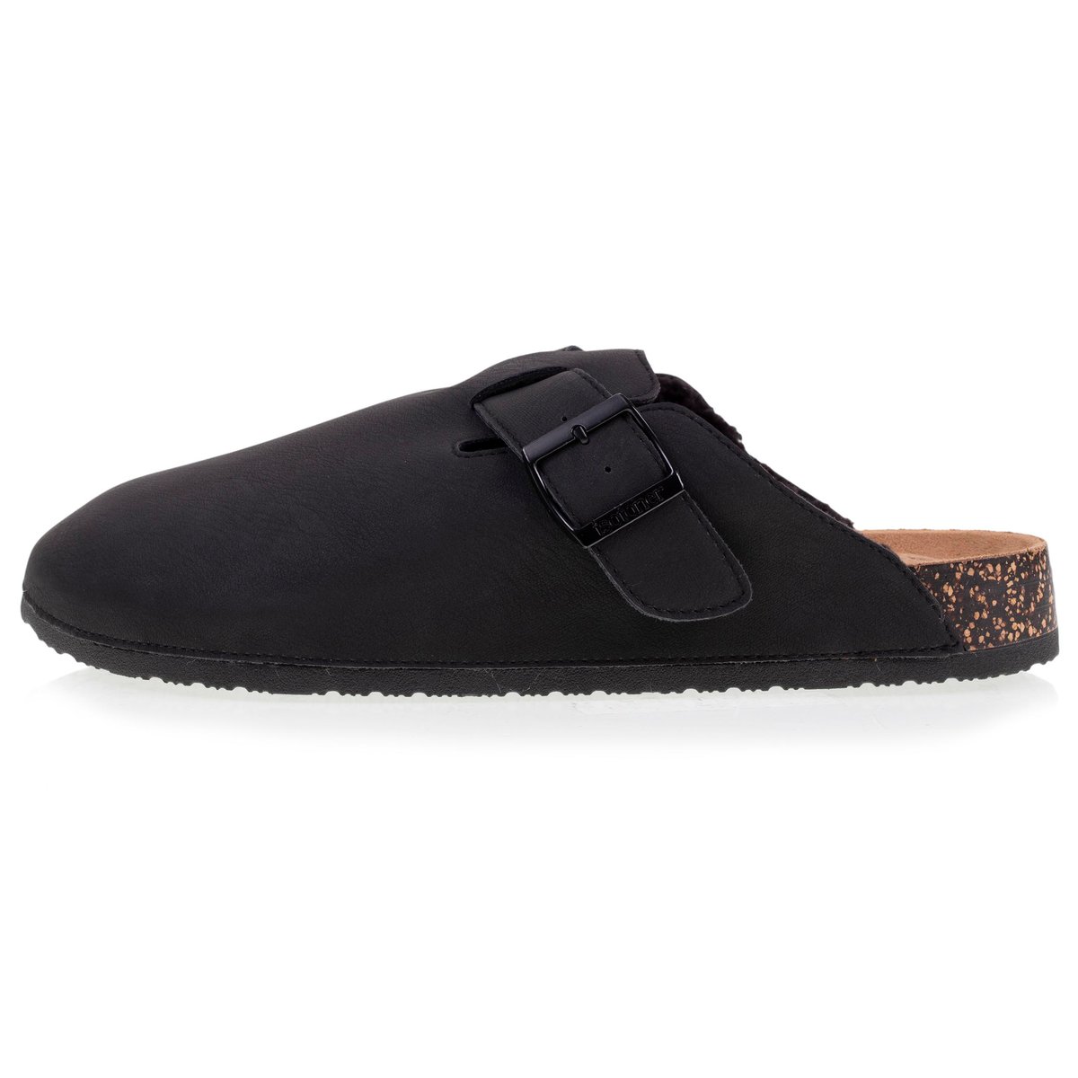 Sabots semelle extra-flex, légers, patch talon confort noir, ISOTONER