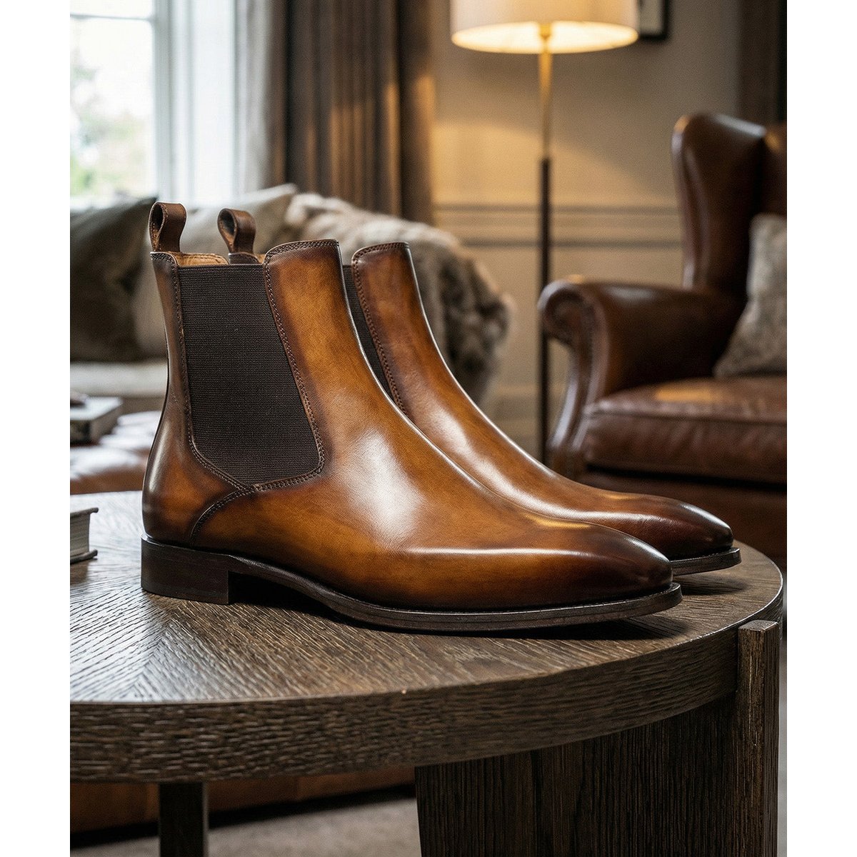 Bottines FIRENZE marron patiné, FINSBURY