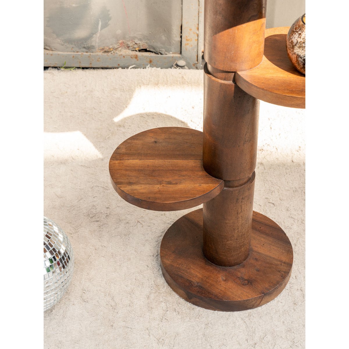Sellette en bois Francine N°1088 - Bon état bois foncé, DEBONGOUT