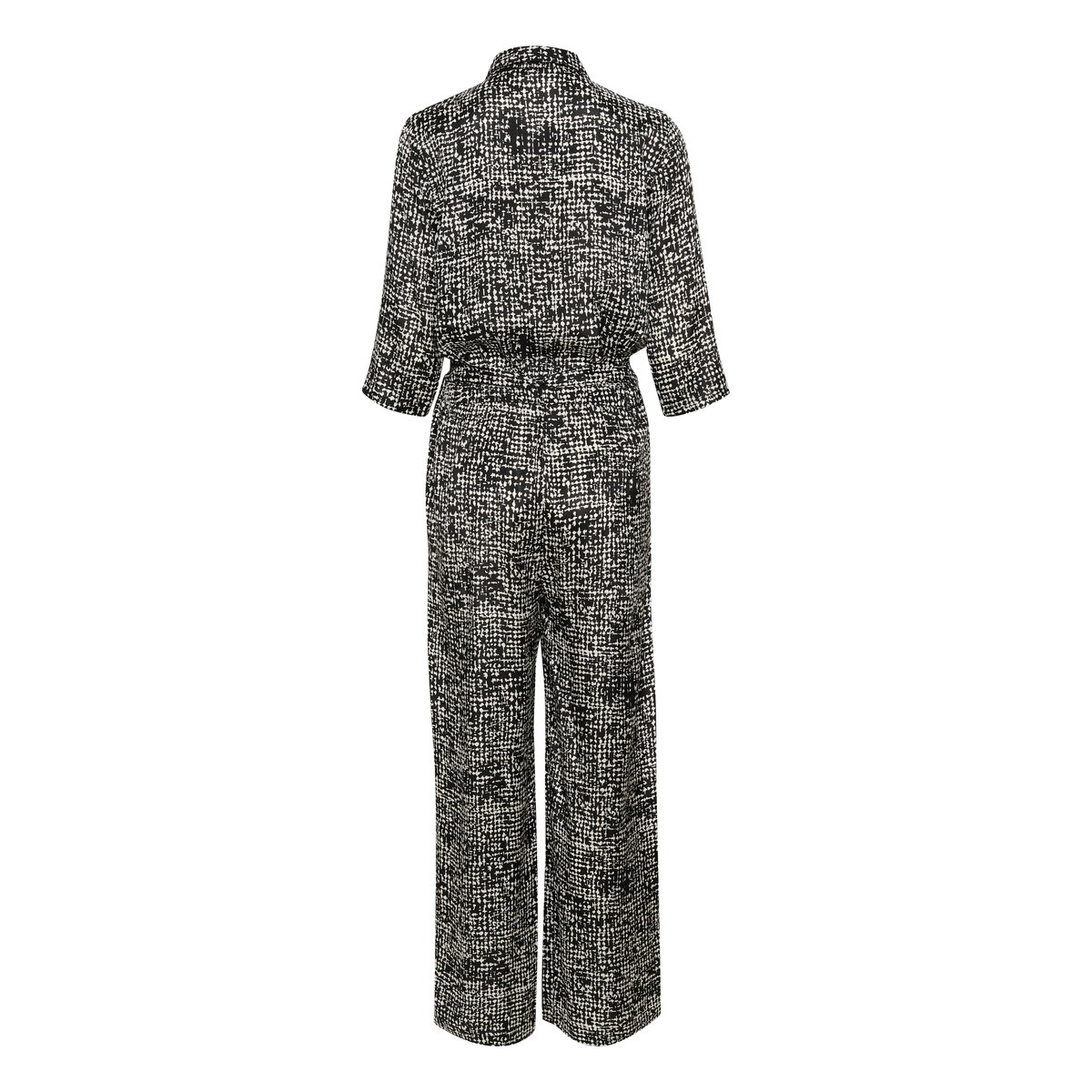 Jumpsuit noir/blanc turtledove graphic dot, KAFFE