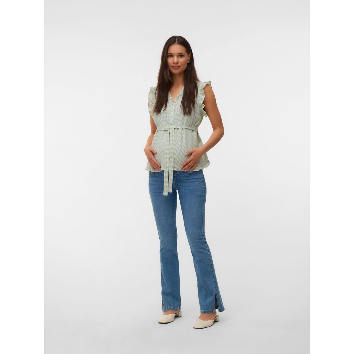 Blouse verte - jade green, MAMA LICIOUS