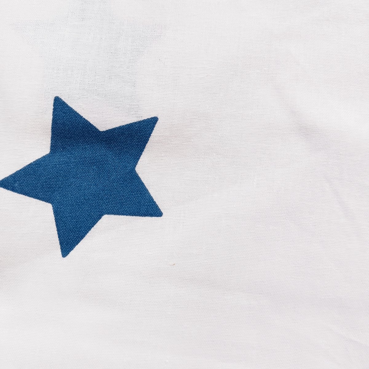 Drap-housse imprimé 100% coton, NUIT ETOILÉE blanc, bleu, MATT ET ROSE