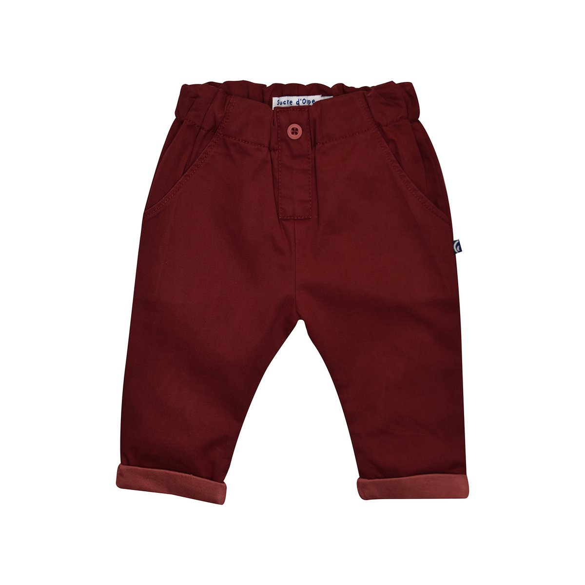 Sweat + pantalon twill floribert rouge, SUCRE D'ORGE