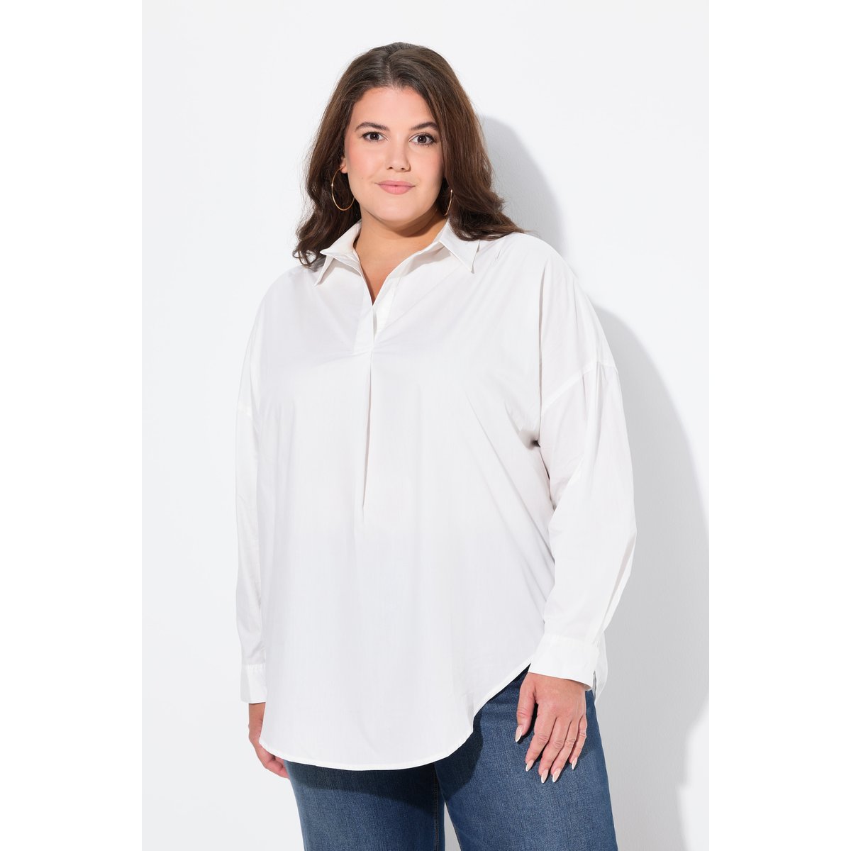 Chemisier oversize blanc cassé, ULLA POPKEN