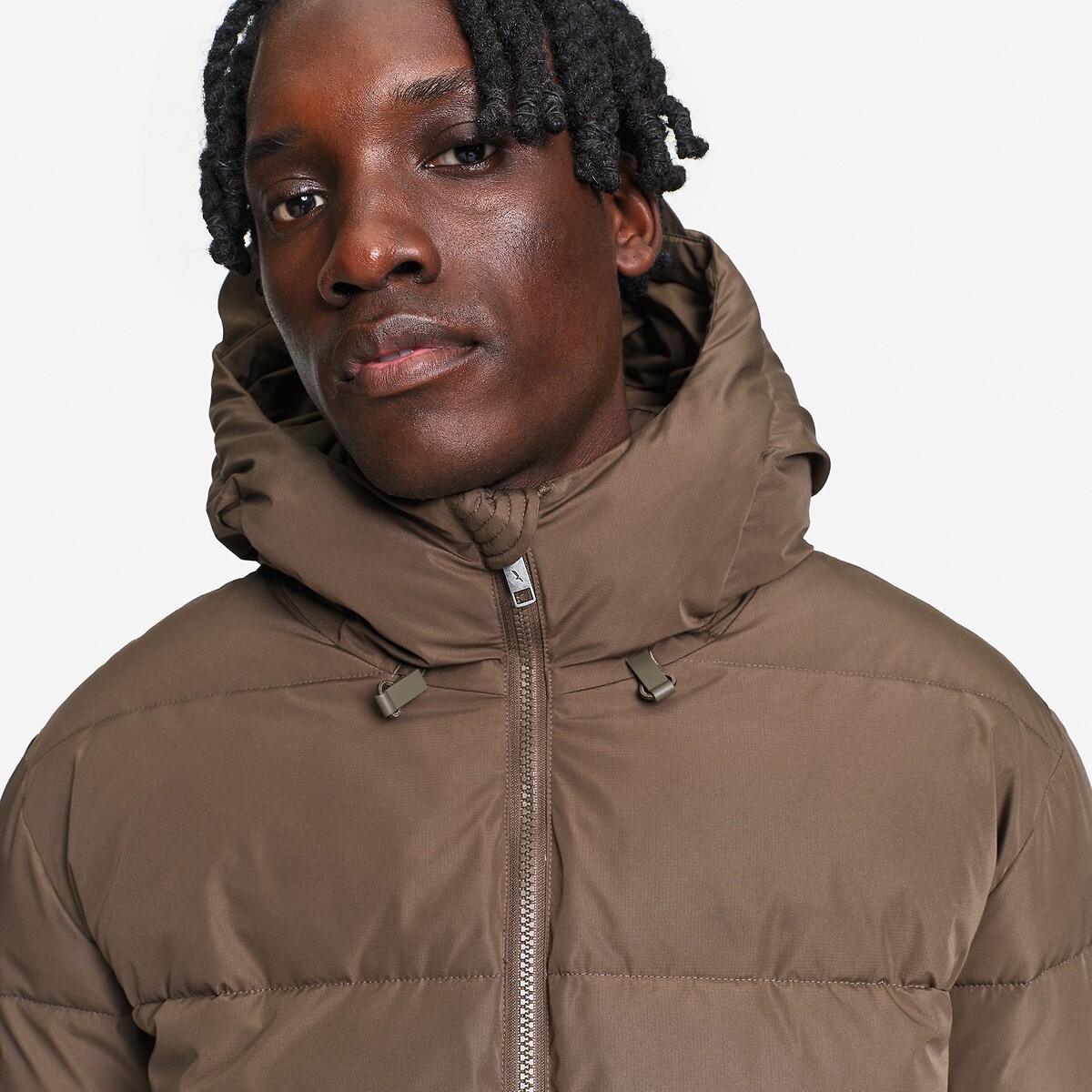 Chaqueta acolchada muy cálida y repelente al agua beige oscuro, AIGLE