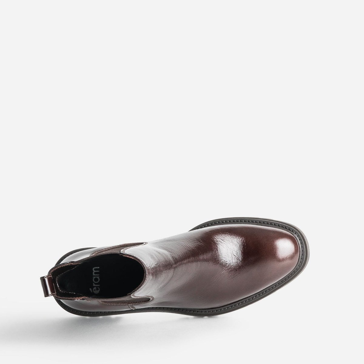Boots À Talon en cuir SELENA chocolat, ERAM