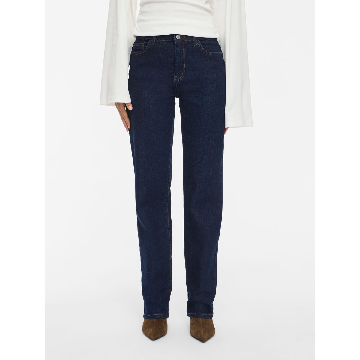 Jean Droit bleu - dark blue denim1, NOISY MAY