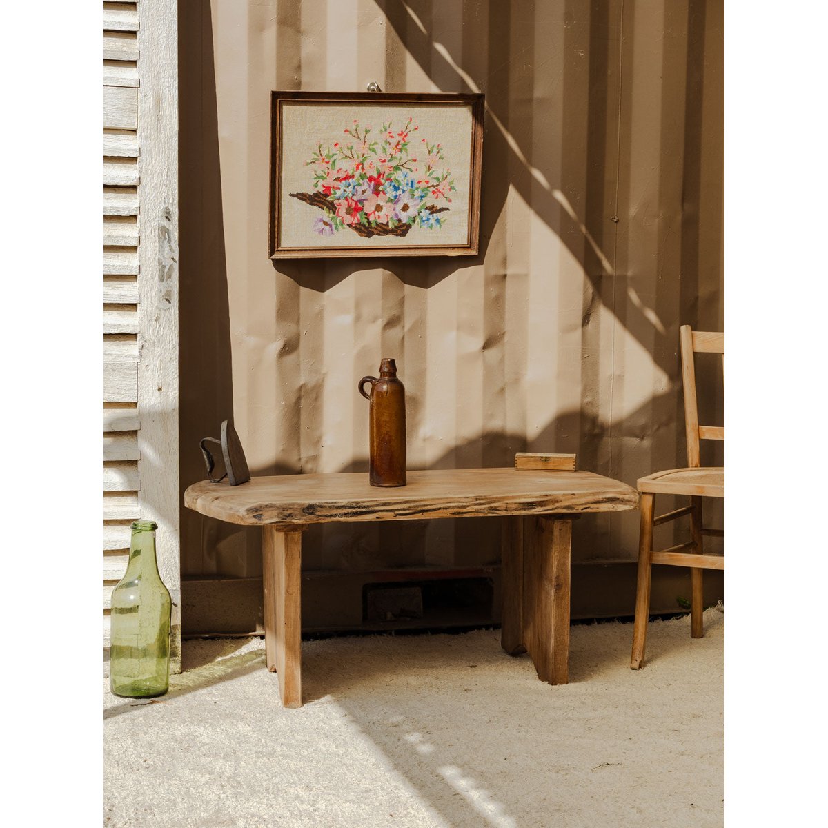 Table basse en bois Léonie N°957 - Bon état bois clair, DEBONGOUT