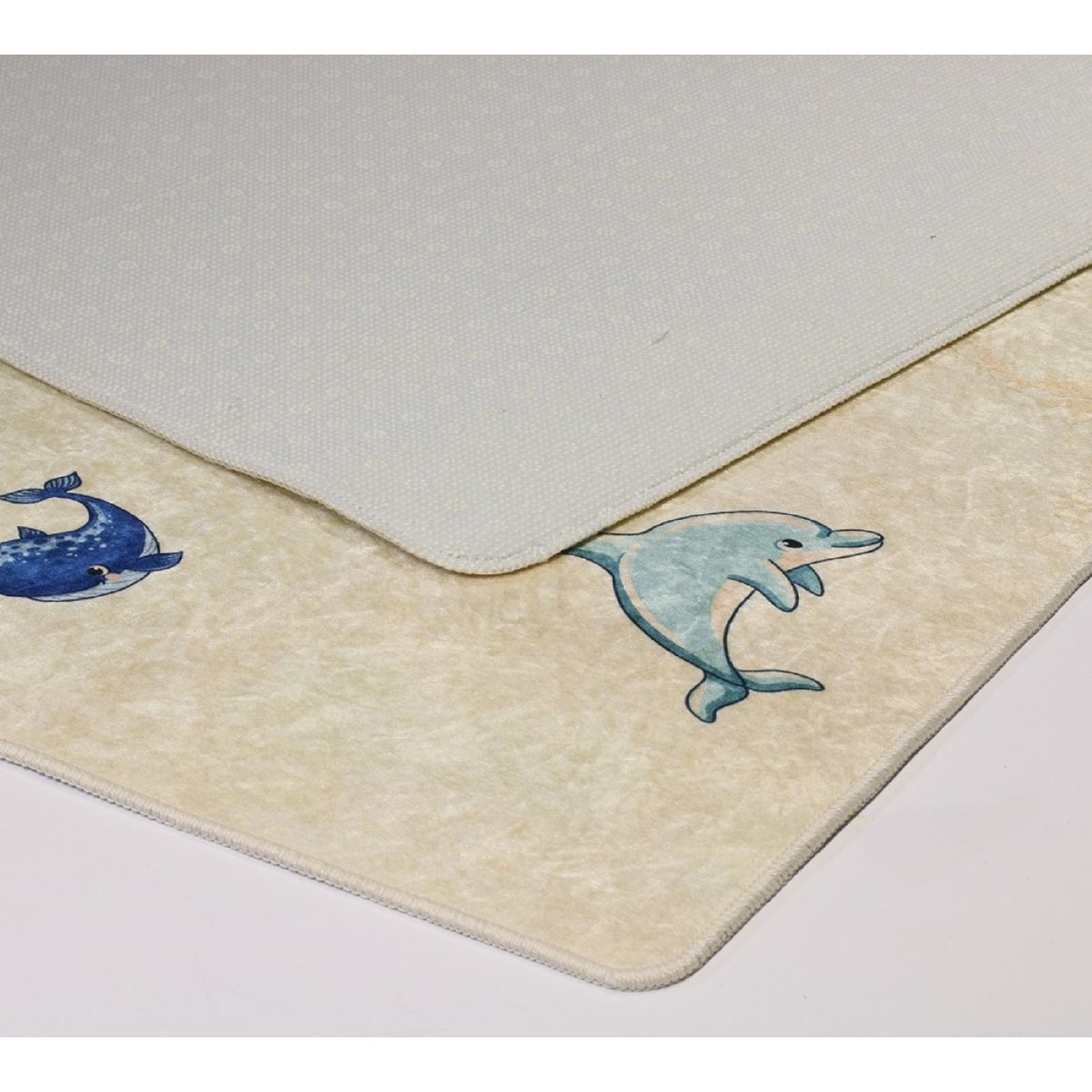 Tapis chambre enfant Monde beige, EDEN