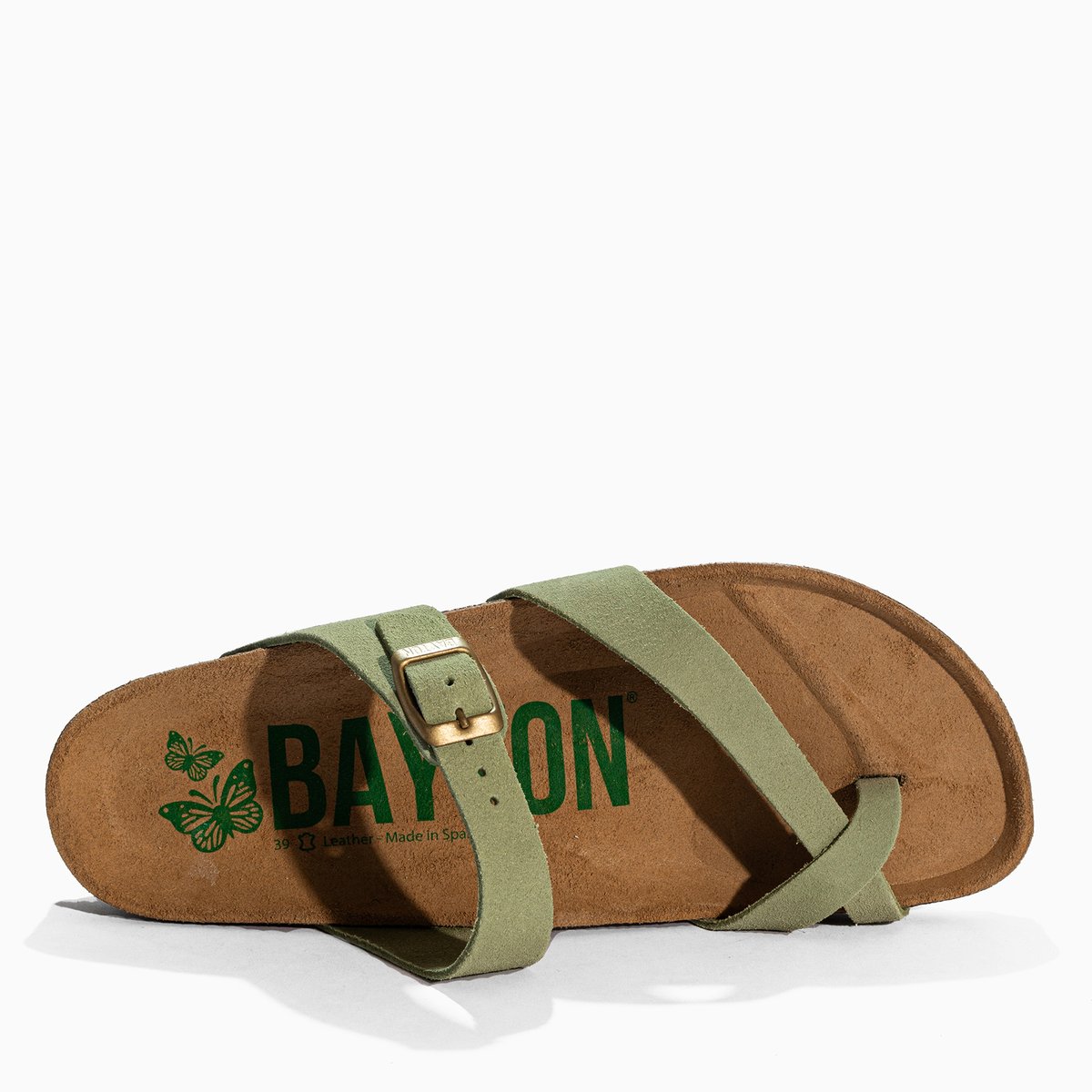 Tongs DIANE vert, BAYTON
