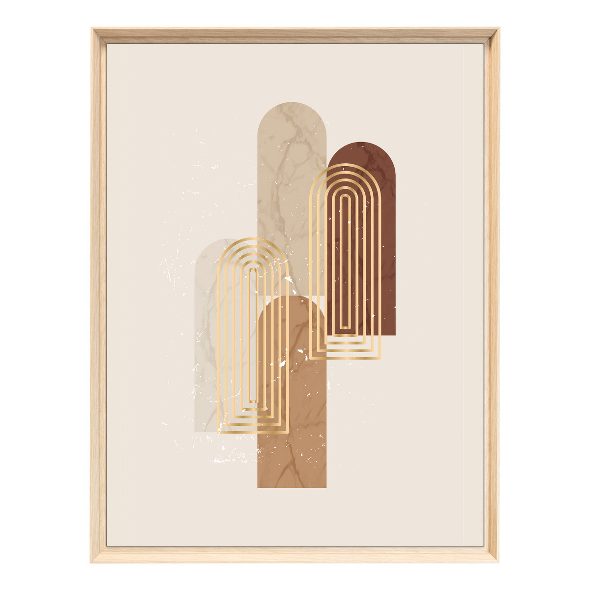 Tableau Mural Encadré Arches Dorées Minimalistes ABSTRAIT tableaux encadrés, CEANOTHE