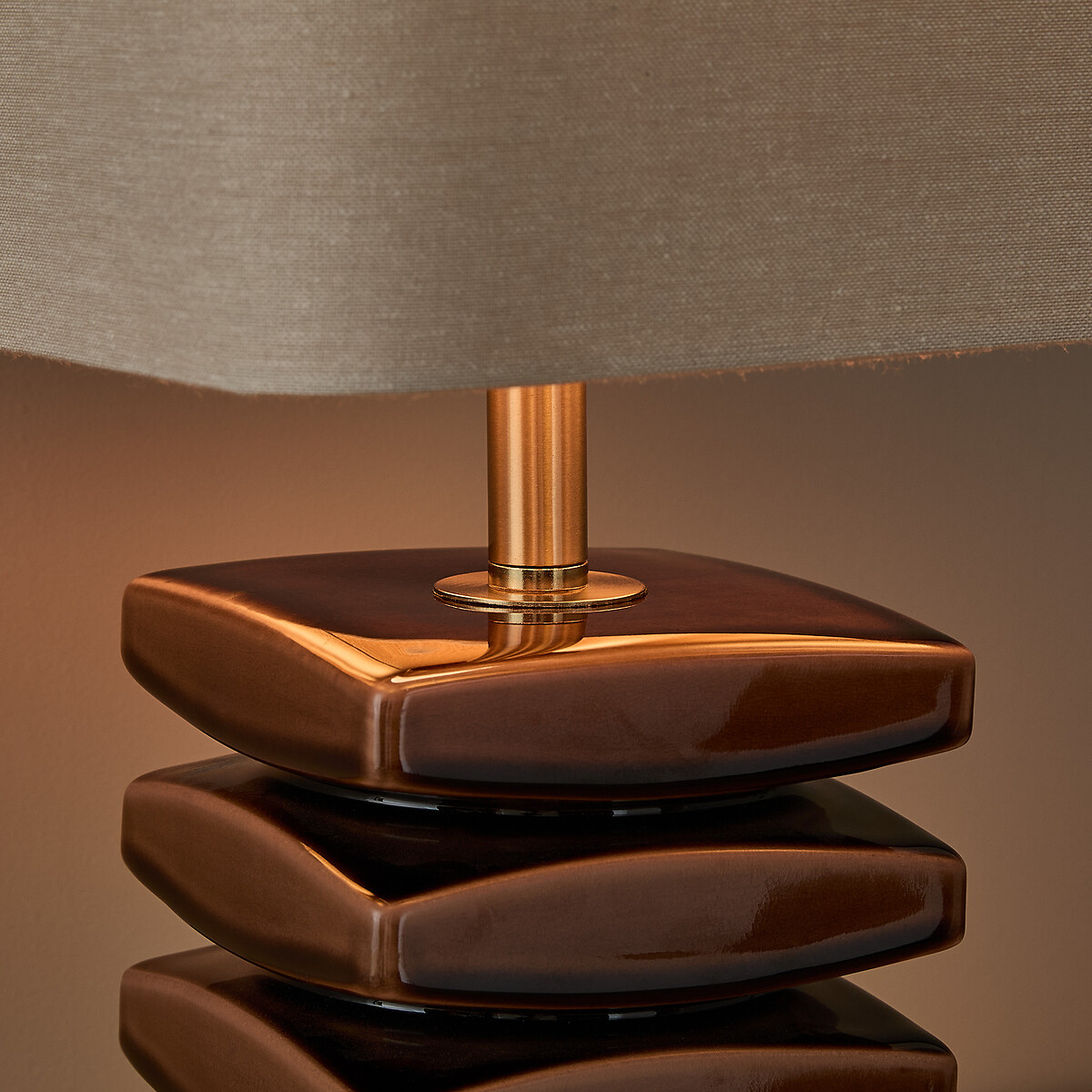 Keramiklampe PIETTATO braun, AM.PM