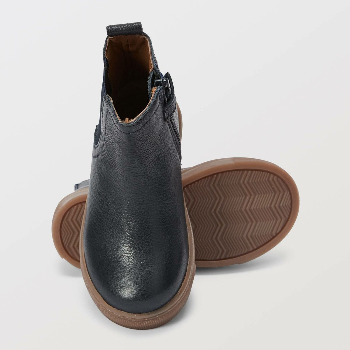 Bottines chelsea en cuir responsable marine, BOUT'CHOU
