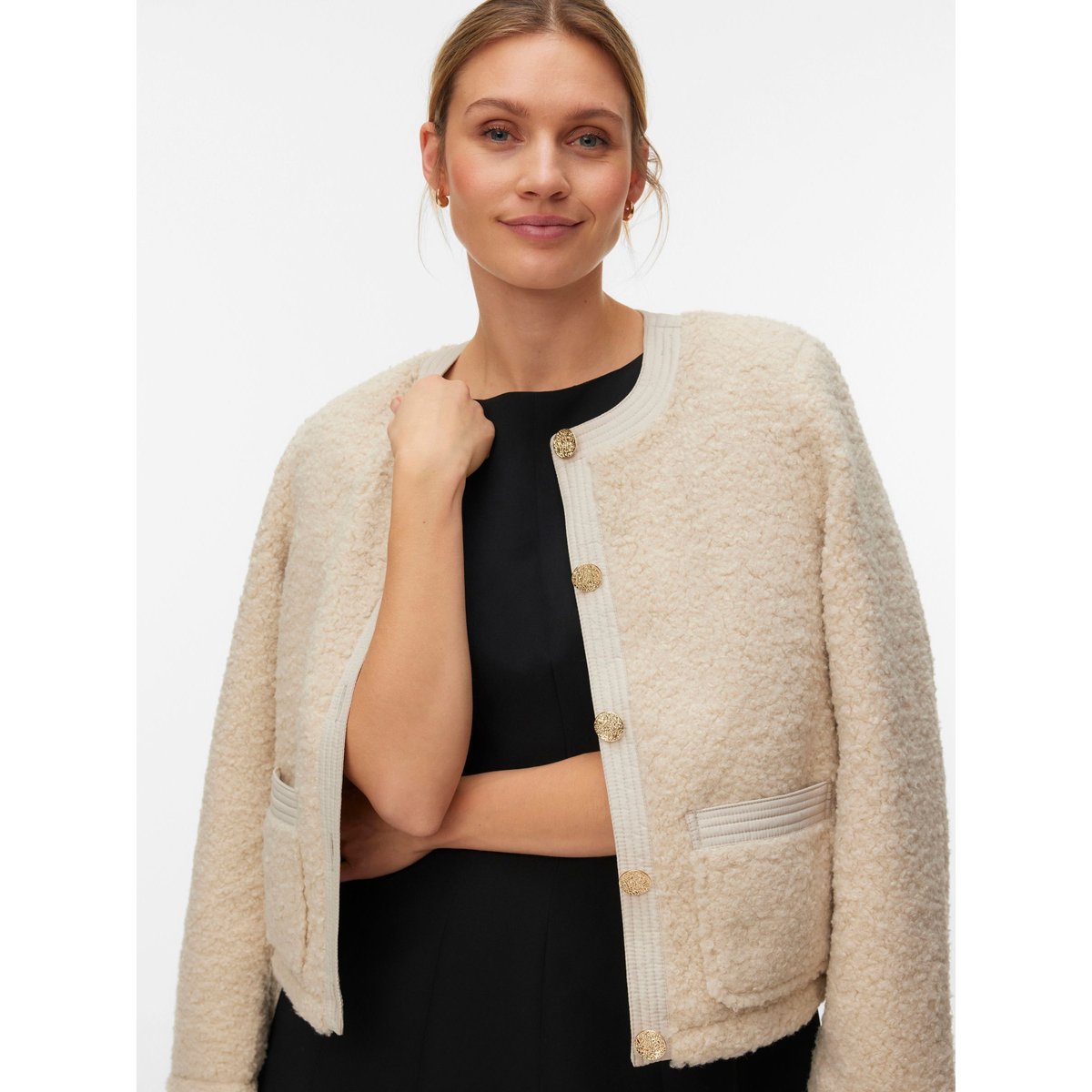 Manteau En Peluche oatmeal, VERO MODA