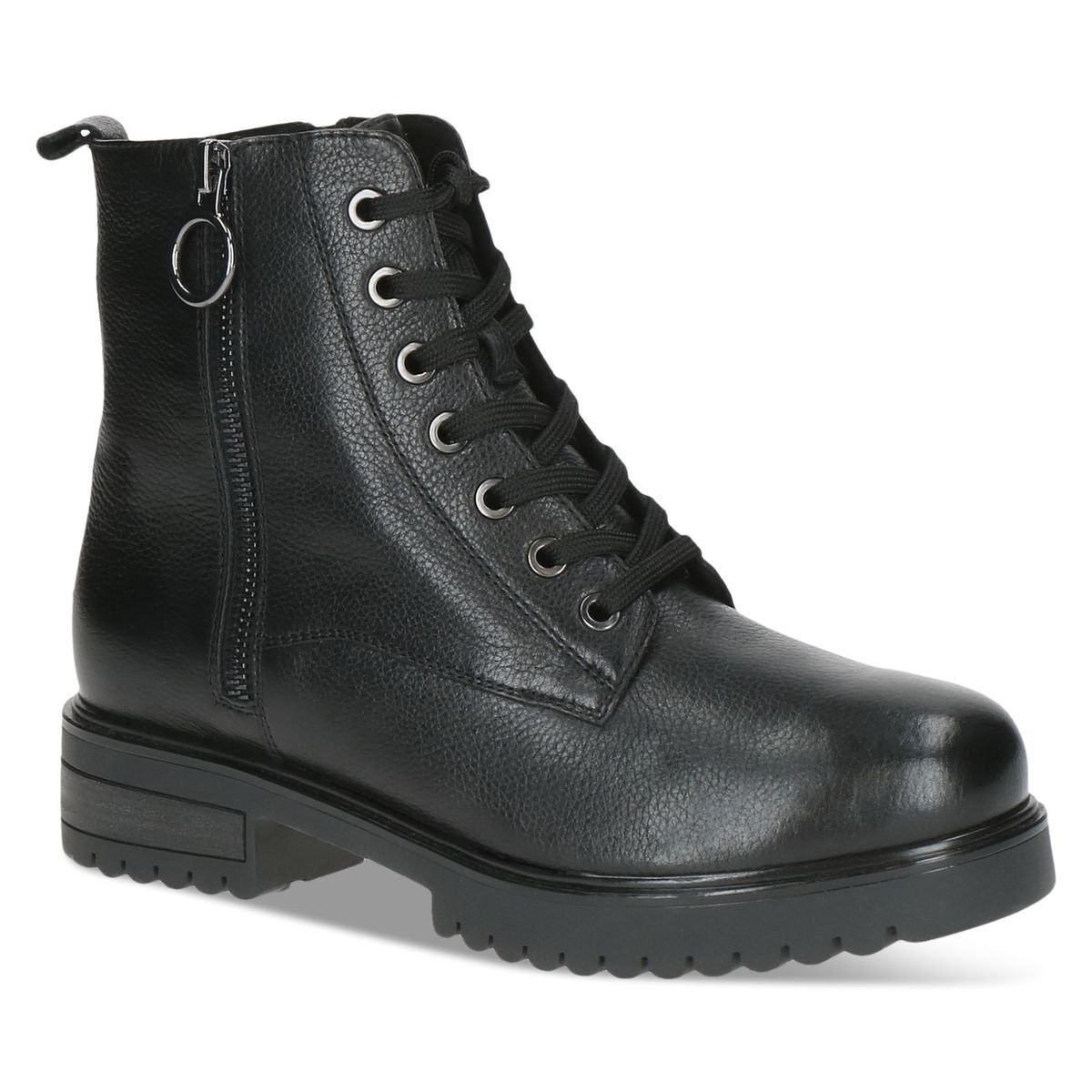 Bottine fourée noir nappa, CAPRICE