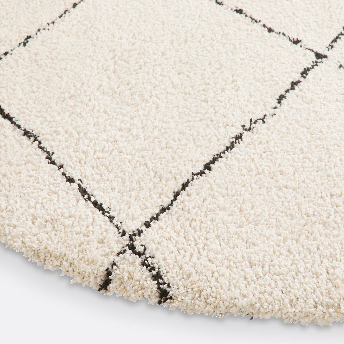 Tapis rond style berbère, Fatouh ecru, LA REDOUTE INTERIEURS