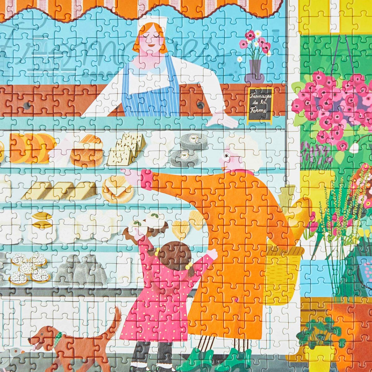 Puzzle Adulte 500 Pcs, Sur Le Marché couleur unique, JANOD