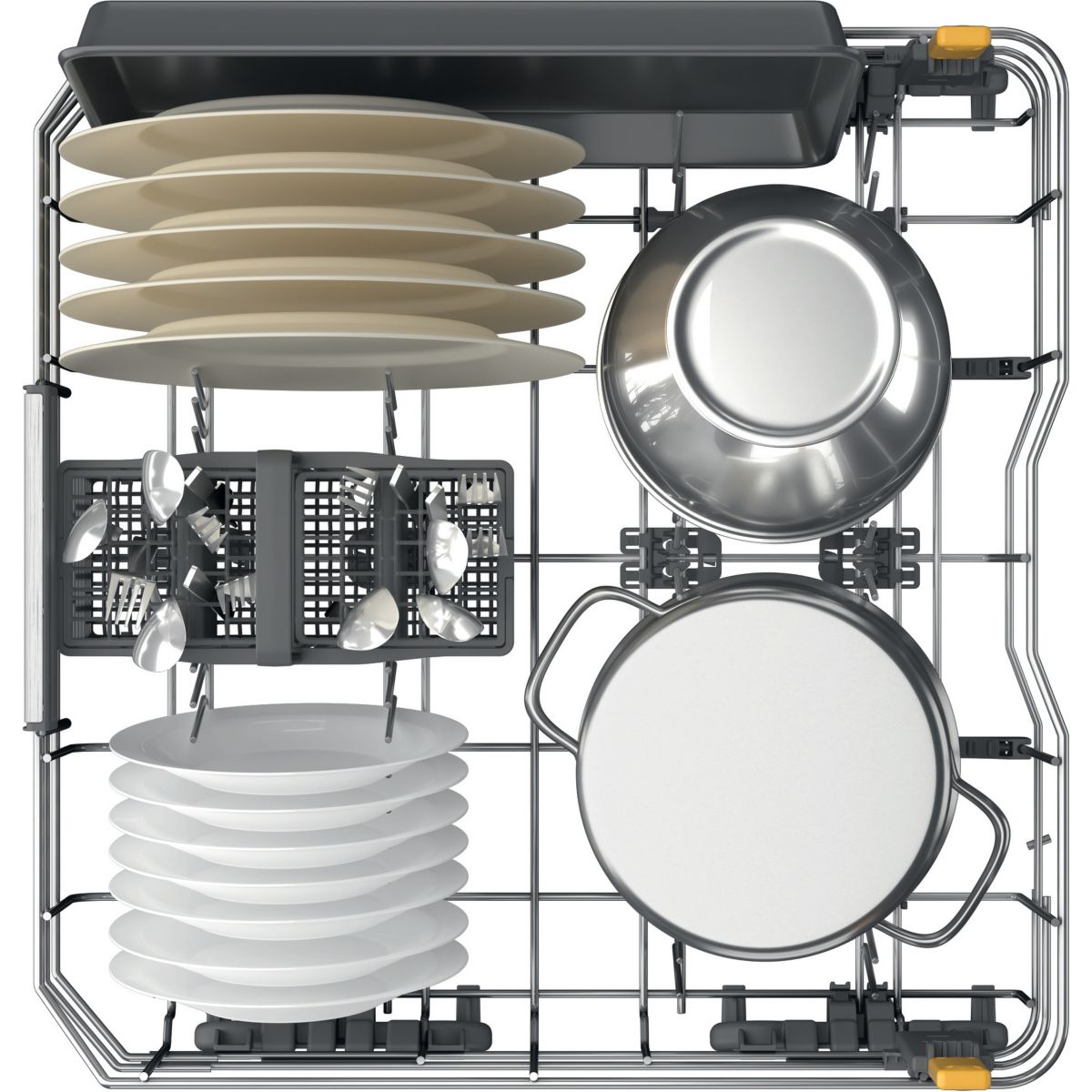 Lave vaisselle encastrable W8IHT40T Maxispace SpaceClean tout intégrable, WHIRLPOOL