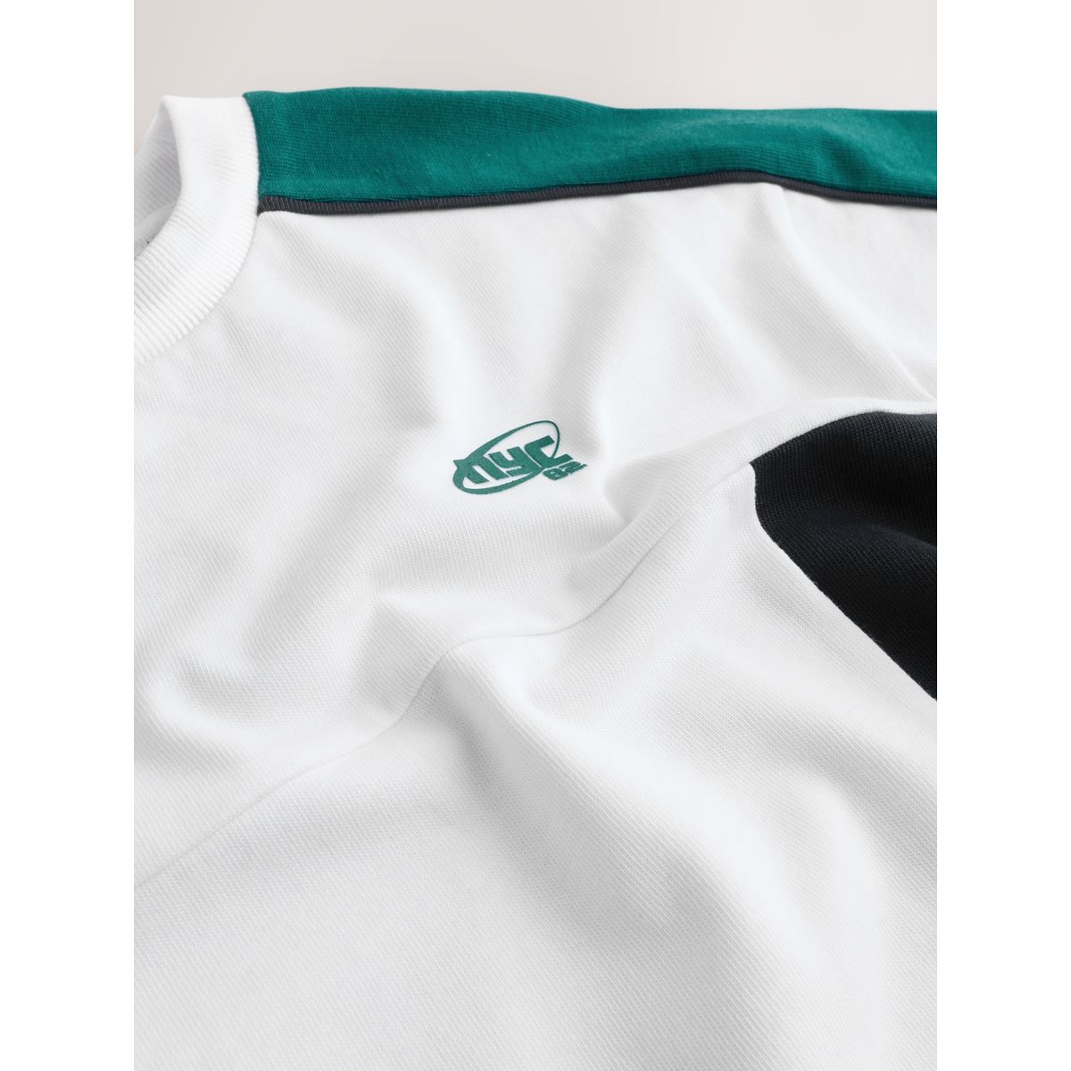 Ensemble t-shirt et short colour-block vert/blanc/marine, NEXT