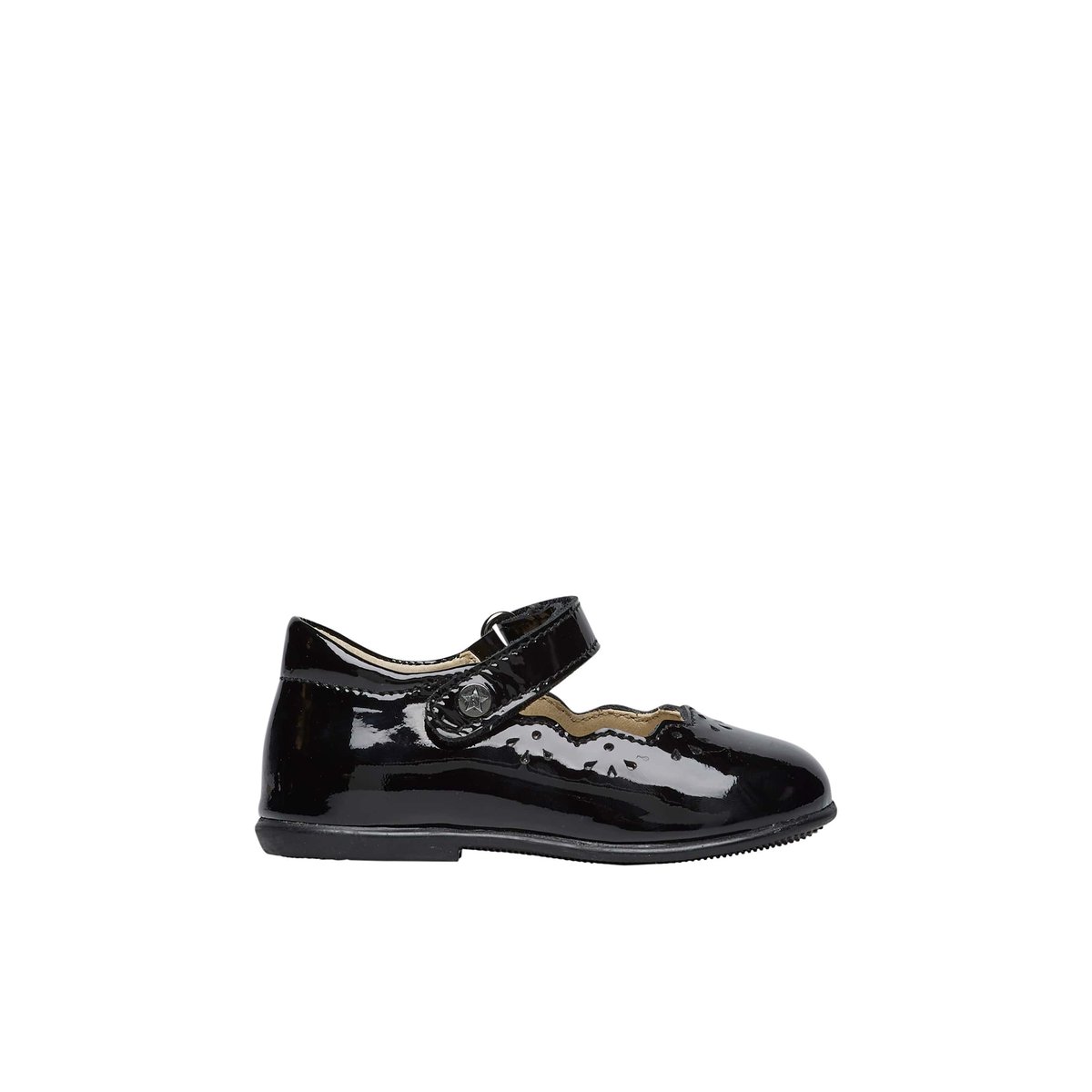 Ballerines en cuir verni OLYA noir, NATURINO