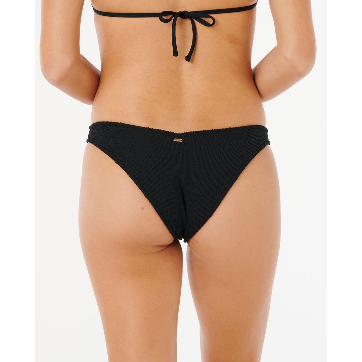Bas de maillot de bain taille haute tanga Vibe SURF noir, RIP CURL