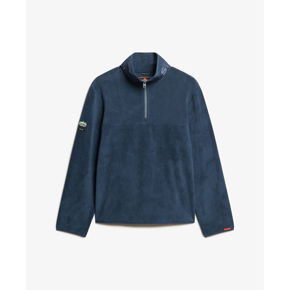 Polaire à demi-fermeture zippée Active bleu marine lauren, SUPERDRY