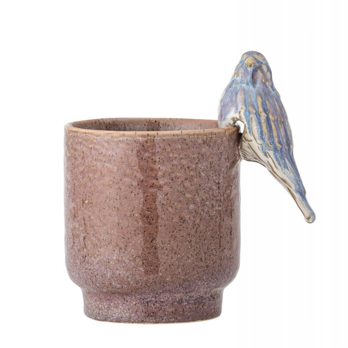 Cache-pot céramique oiseau  LARKY rose, BLOOMINGVILLE