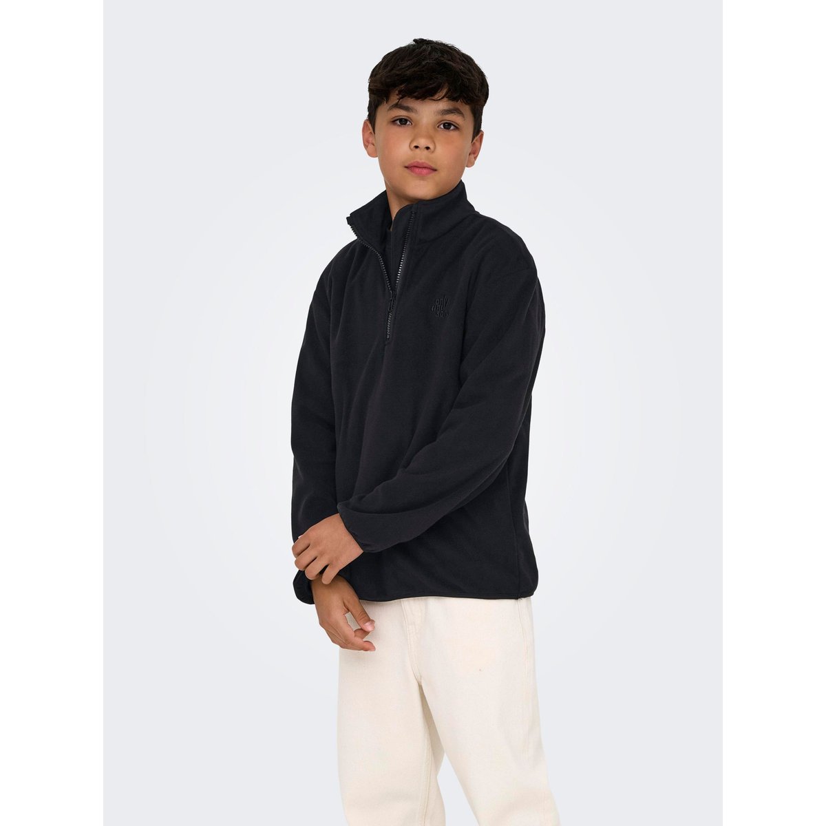 Sweat-Shirt En Polaire noire - black, ONLY & SONS JUNIOR