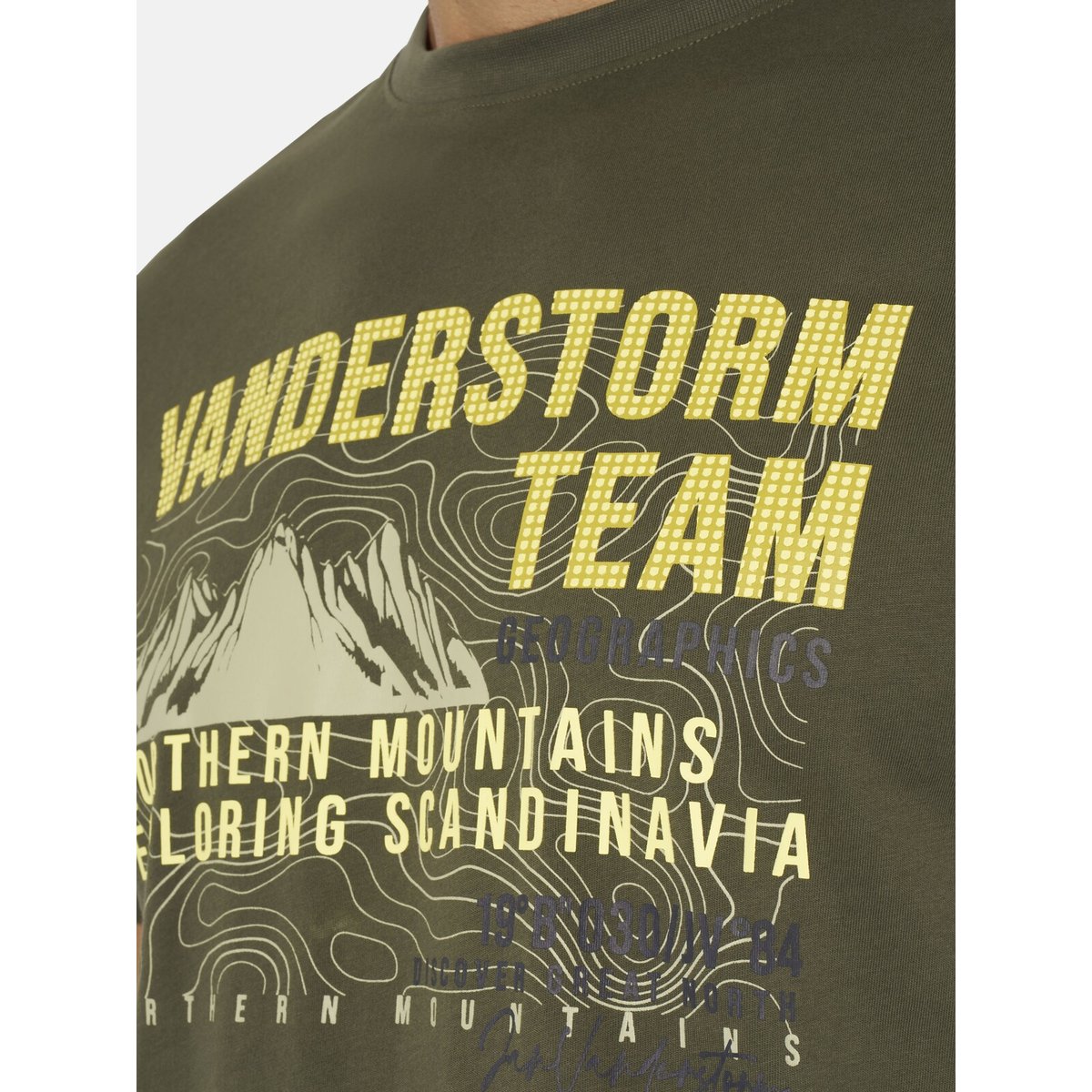 T-shirt BALVAR olive, JAN VANDERSTORM